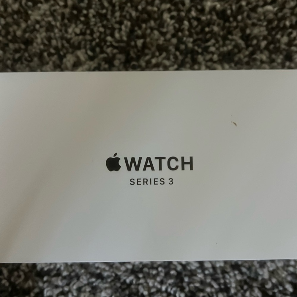 Apple Watch Series 3 38mm Space Gray Aluminum Black Sport